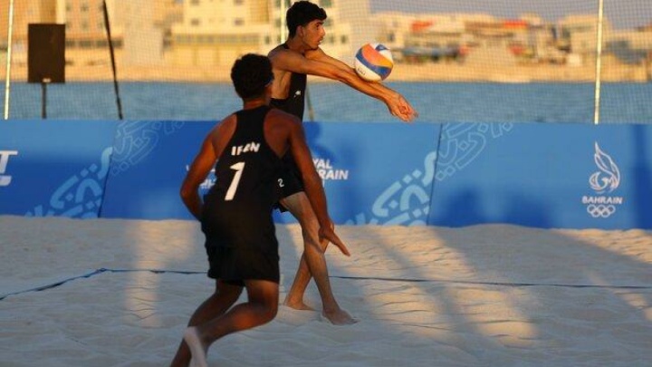 قدرت‌نمایی مردان والیبال ساحلی ایران در بازی‌های آسیایی سانیا