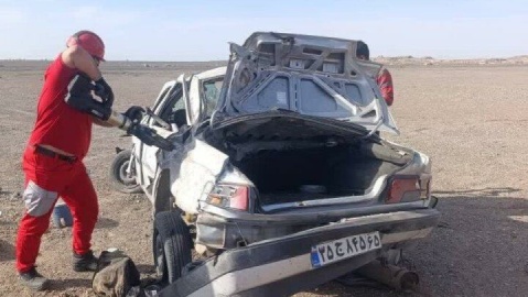 واژگونی خودرو در محور فهرج - زاهدان سه کشته و ۱۰ مصدوم داشت