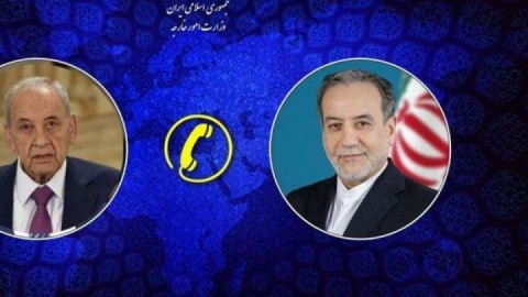 رایزنی تلفنی عراقچی با رئیس مجلس نمایندگان لبنان