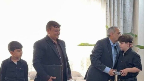 وزیر آموزش و پرورش با خانواده سردار شهید محمد مرادی دیدار کرد