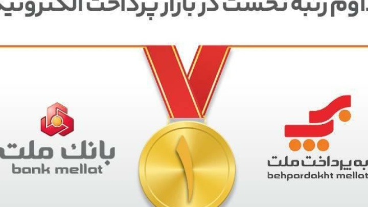 تداوم رتبه نخست بانك ملت و شركت به‌پرداخت ملت در بازار پرداخت الكترونیك