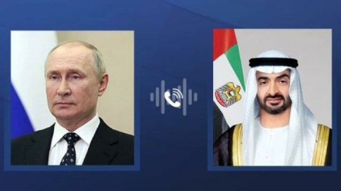 گفت‌وگوی تلفنی پوتین و رئیس امارات درباره ایران