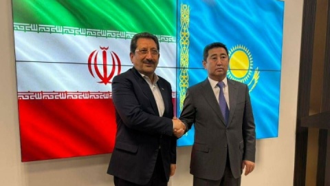 دیدار وزیر صنعت، معدن و تجارت ایران با وزیر کشاورزی قزاقستان