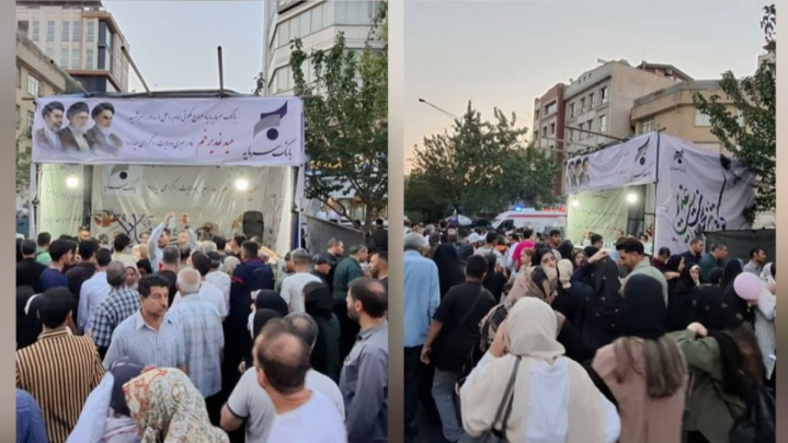 استقبال پرشور از موکب پذیرایی بانک سرمایه در مهمانی کیلومتری عید غدیرخم