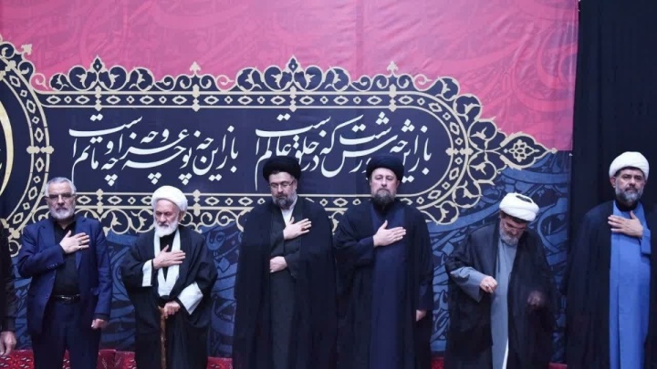 برگزاری مراسم عزاداری سالار شهیدان در حرم مطهر امام خمینی(س) با حضور یادگار امام
