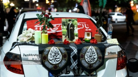 مراسم عزاداری ماه محرم در محله نارمک تهران