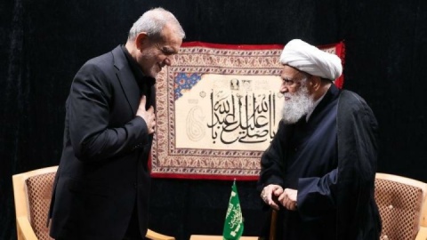 تصاویر / دیدار پزشکیان با آیت الله العظمی کریمی جهرمی