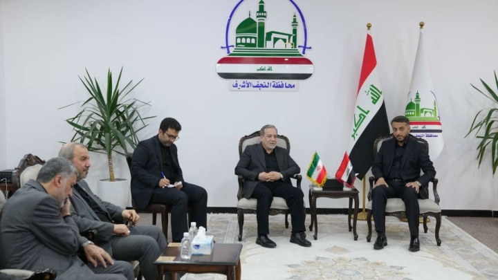 دیدار استاندار نجف اشرف با عراقچی