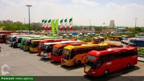 تصویر / زمان آغاز و خاتمه پیش‌فروش بلیت اتوبوس ویژه مراسم تشییع و خاکسپاری رهبر شهید