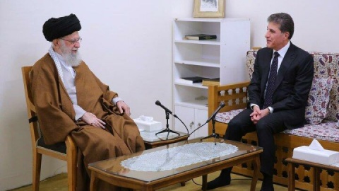 شرکت «نیچیروان بارزانی» در مراسم تشییع پیکر رهبر شهید