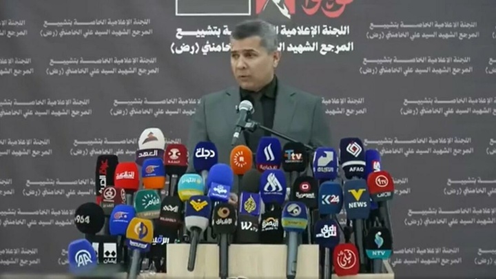مقام عراقی: مراسم تشییع رهبر شهید ایران روز چهارشنبه در نجف و کربلا برگزار می شود