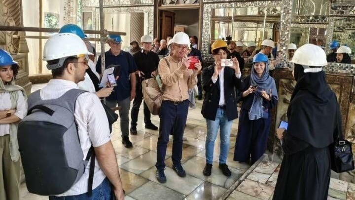 بازدید خبرنگاران بین‌المللی از میراث‌جهانی آسیب‌دیده