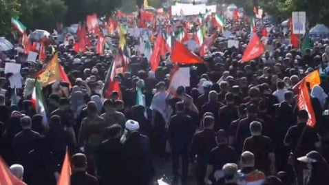 فیلم/ نکات، احکام و چگونگی اقامه نماز میت بر پیکر آقای شهید ایران و خانواده شهیدان