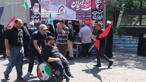 میزبانی قهرمان پارالمپیک از عزاداران رهبر شهید انقلاب