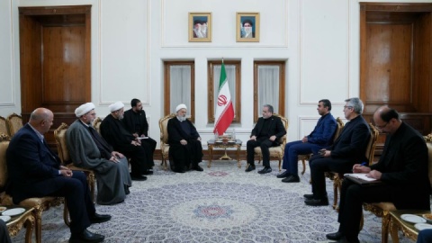 دیدار نائب رئیس مجلس اعلای اسلامی شیعیان لبنان با وزیر امور خارجه جمهوری اسلامی ایران
