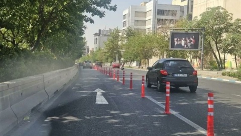 خطوط ویژه موقت در بزرگراه‌های تهران جمع‌آوری شد