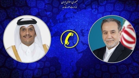 گفت‌وگوی تلفنی وزرای امور خارجه جمهوری اسلامی ایران و قطر