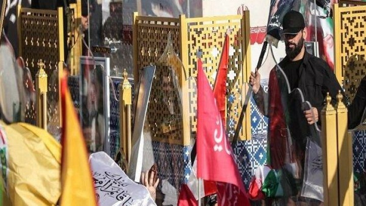 پوشش گسترده رسانه ای مراسم تشییع رهبر شهید ایران در عراق