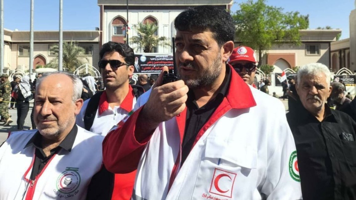 هلال‌احمر با آمادگی کامل پوشش امدادی مراسم تشییع رهبر شهید در عراق را بر عهده دارد