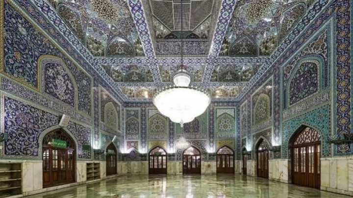 تصویر/ مزار مطهر رهبر شهید انقلاب اسلامی در رواق دارالذکر