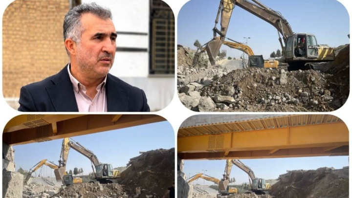 پیشرفت عملیات تخریب و بازسازی پل زیرگذر چهارباغ؛ آماده‌سازی برای نصب سازه‌های جدید
