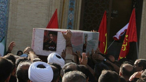 پیکر محمدناصر دلیرور از شهدای خلیج فارس در زادگاهش آرام گرفت