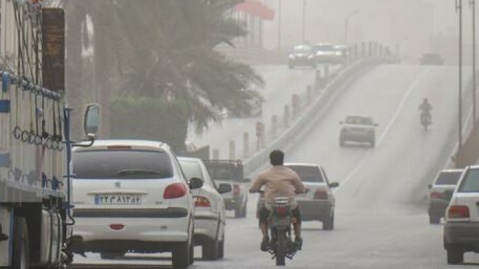وزش باد شدید و خیزش گرد و خاک در نقاط مختلف کشور