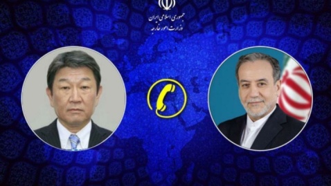 گفت‌وگوی تلفنی وزرای امور خارجه جمهوری اسلامی ایران و ژاپن