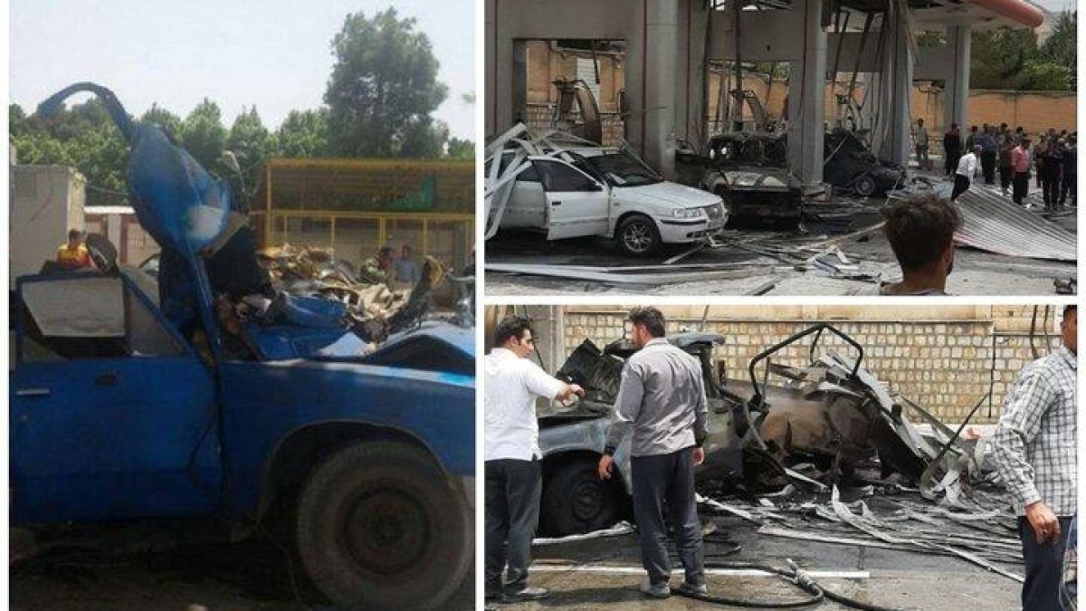 انفجار در جایگاه CNG در صحنه