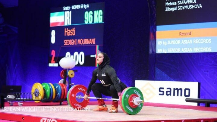 اولین طلای دختران جوان وزنه‌برداری ایران در تاشکند