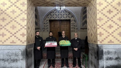 اعطای پرچم جمهوری اسلامی ایران به پرچمداران کشورمان در رقابت‌های آسیایی ناگویا