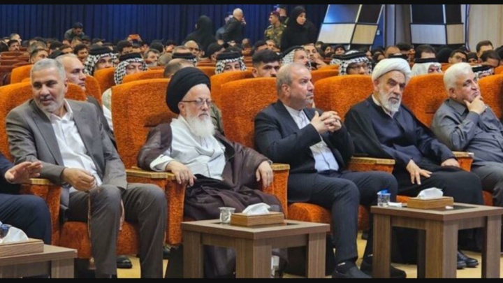 مراسم بزرگداشت چهلم تشییع پیکر رهبر شهید در بغداد+ تصویر