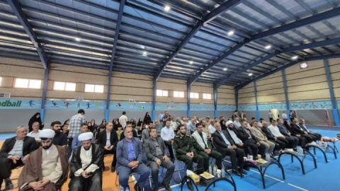 افتتاح سالن چندمنظوره شهدای گلزار پایین در پاکدشت
