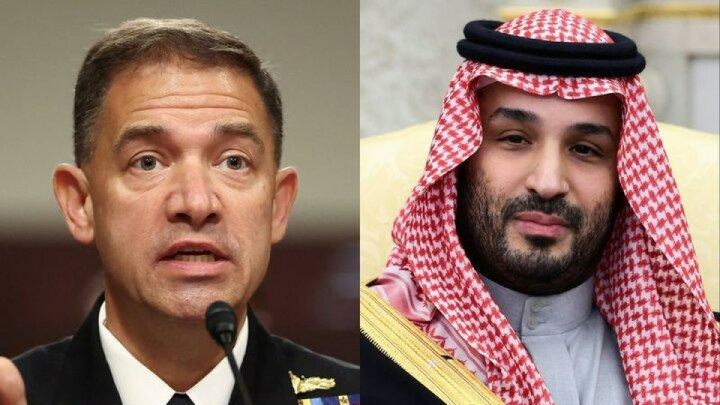 دیدار بن‌سلمان با فرمانده سنتکام