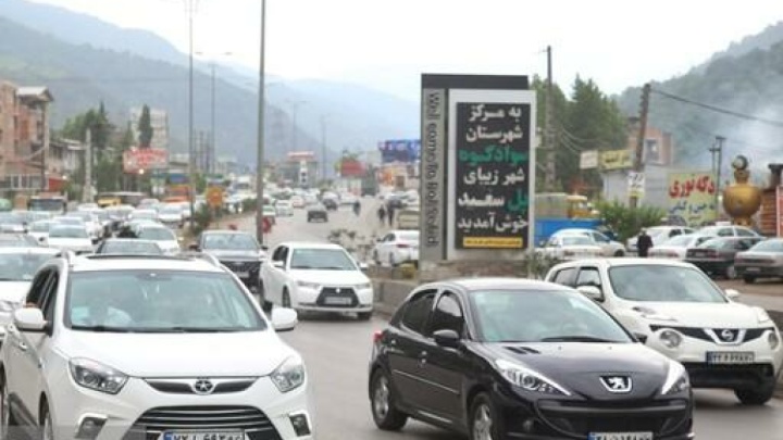ترافیک ۱۰ کیلومتری در جاده رشت به قزوین