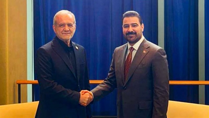 دیدار پزشکیان و نخست‌وزیر عراق در حاشیه مجمع عمومی سازمان مل