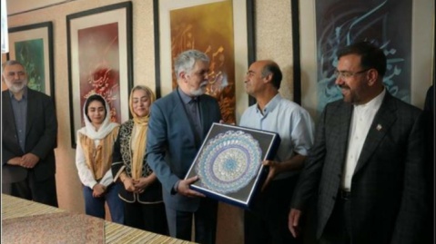 دیدار وزیر فرهنگ و ارشاد اسلامی با استاد علیرضا کریم‌پور