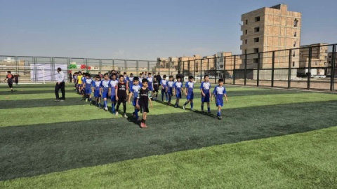 سومین زمین چمن مصنوعی و استاندارد فرون آباد افتتاح شد